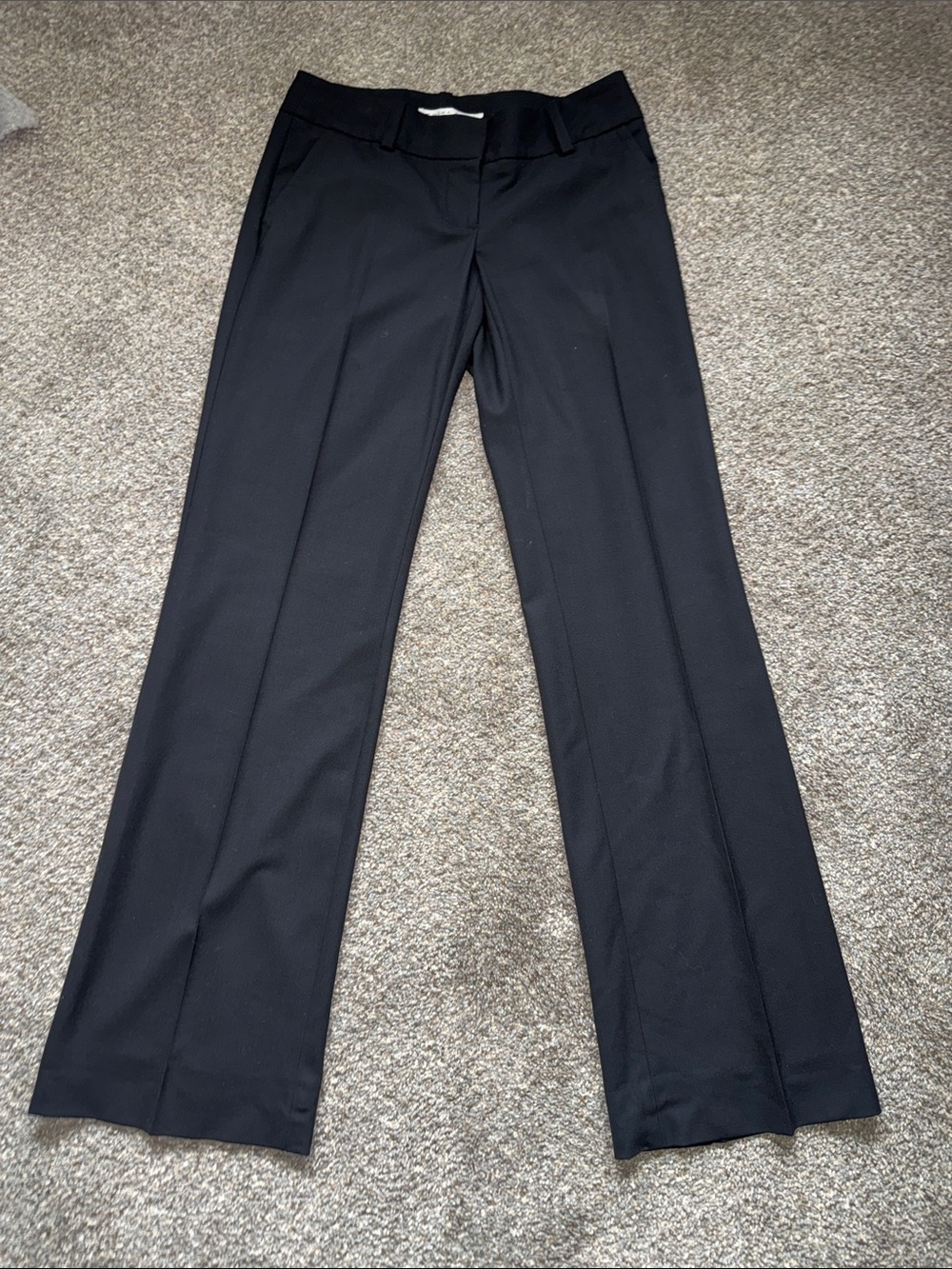 Trina Turk Black Straight-Leg Dress Pants